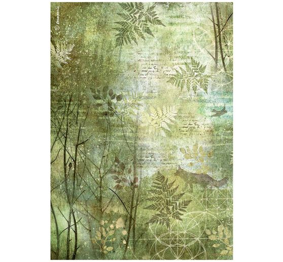 Soie de paille à motifs « Forest »