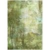 Soie de paille à motifs « Forest » Trees