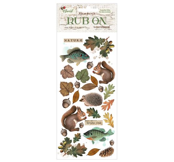 Feuille de décalcomanies Rub On « Forest »