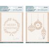 Set de pochoirs, 2 pc. Merry Christmas