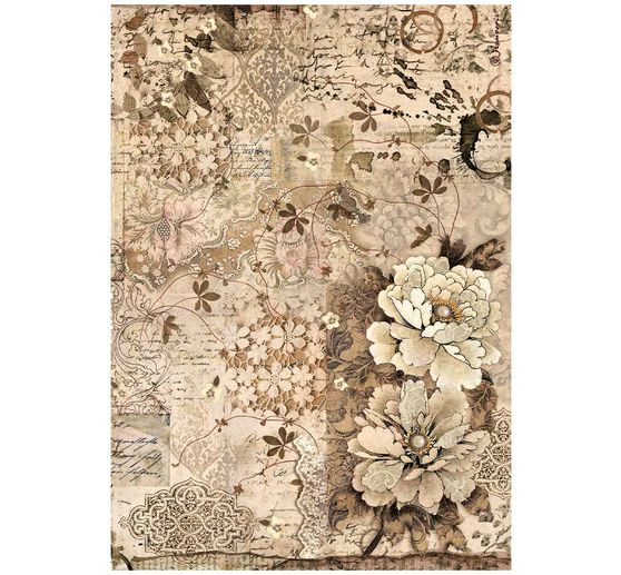 Soie de paille à motifs « Old Lace »
