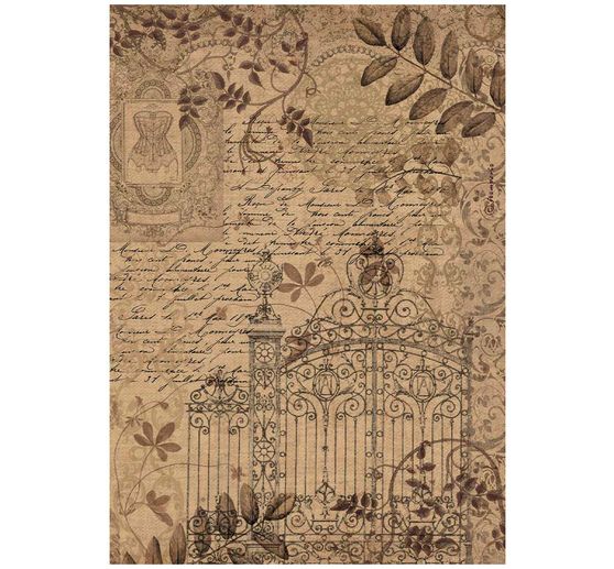 Soie de paille à motifs « Old Lace »