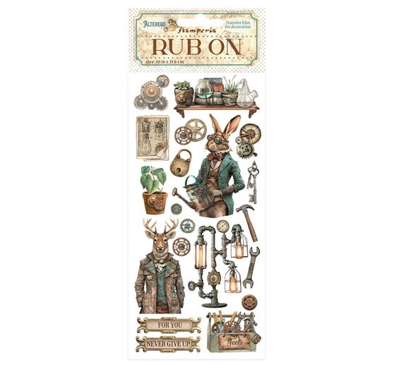 Feuille de décalcomanies Rub On « Alterego »