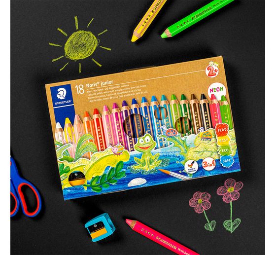 Crayons de couleur Noris junior