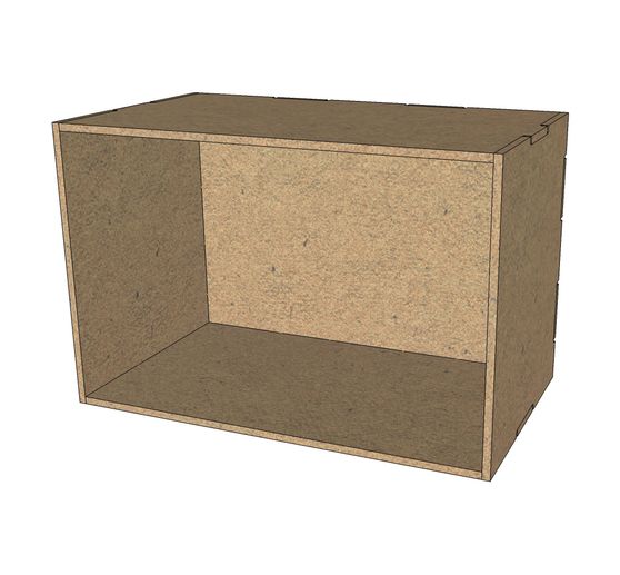 Casier boîte « Flexio », 5 parties, bois MDF
