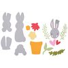 Sizzix Thinlits gabarit d'estampe par Catherine Pooler Bunny Bits & Blooms #2
