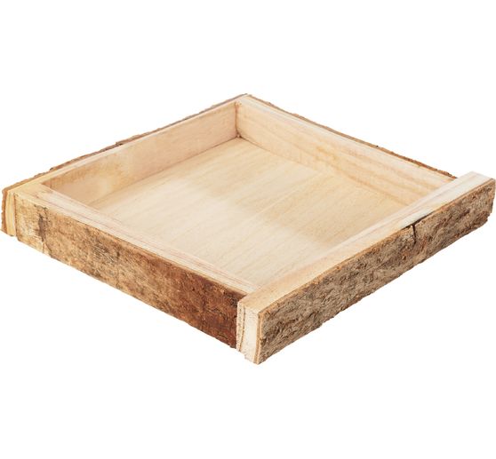 Plateau déco écorce de bois VBS