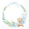 Serviette « Baby Teddy » Blue