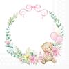 Serviette « Baby Teddy »