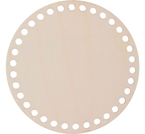 Fond en bois pour corbeille au crochet « Rond »