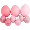 Assortiment d'œufs décoratifs Rose fuchsia