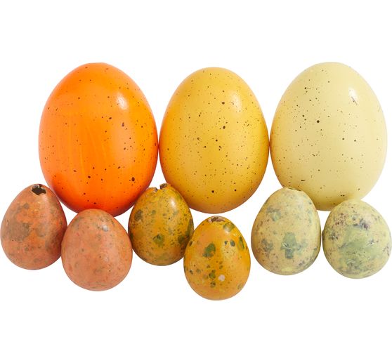 Assortiment d'œufs décoratifs