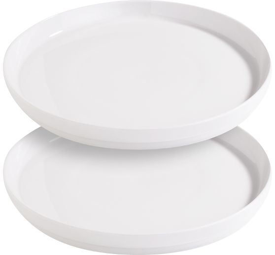 Plateaux à petit rebord VBS, porcelaine
