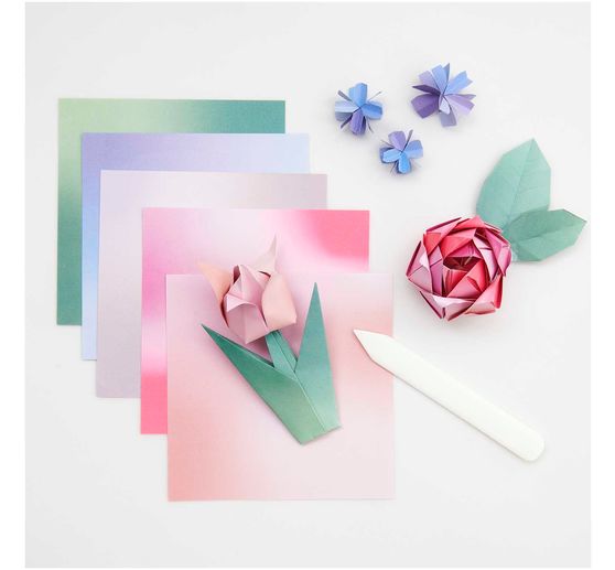 Feuilles de pliage « Dégradé de couleurs »