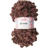 Wool "Krinkle" Brown