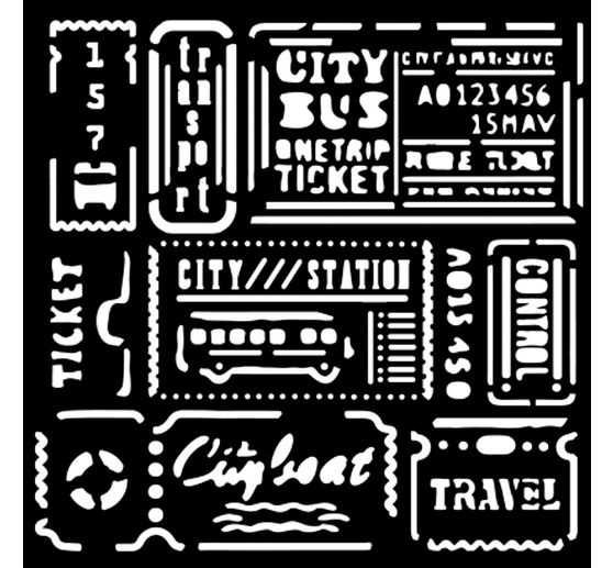 Pochoir « Art of Travelling »