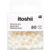Perles itoshii, 6 mm Blanc cassé