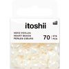 itoshii perles, cœurs Blanc cassé