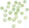 Perles à facettes en verre hexagonales