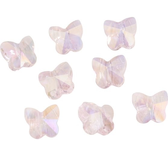 Perles de verre taillé Papillons