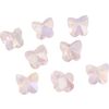 Perles de verre taillé Papillons Rose clair