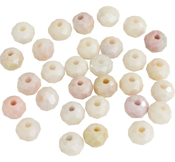 Perles toupies en verre