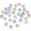 Perles toupies en verre Mix pastel