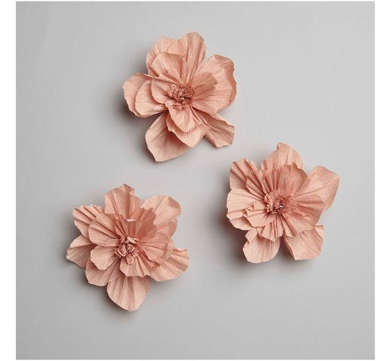 Fleurs en papier crépon