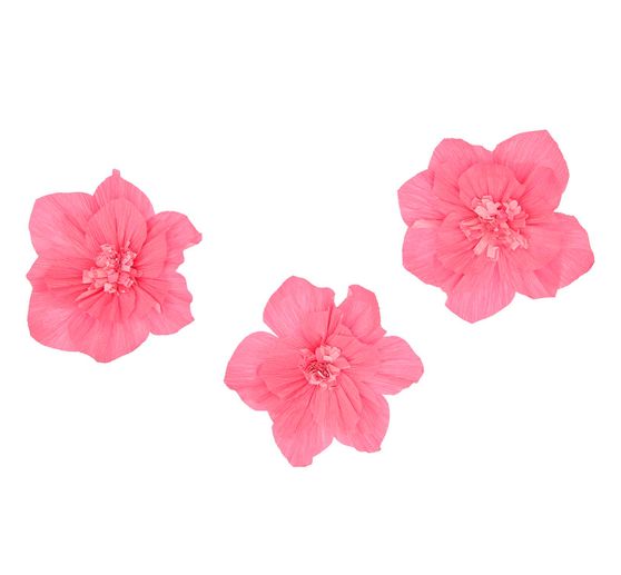 Fleurs en papier crépon