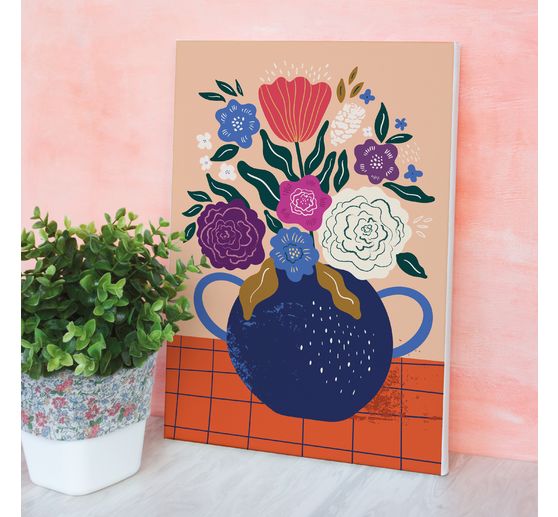 Peinture au numéro, châssis entoilé
