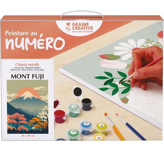 Peinture au numéro, châssis entoilé