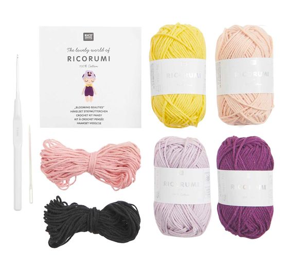 Kit crochet Rico Design Ricorumi « Blooming Beauties »