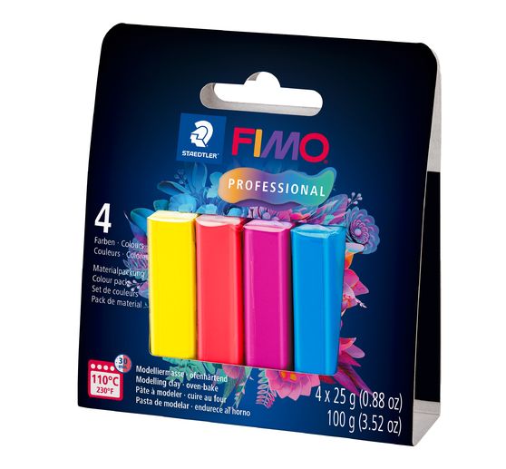 FIMO Professional paquet de matériel, 4 couleurs