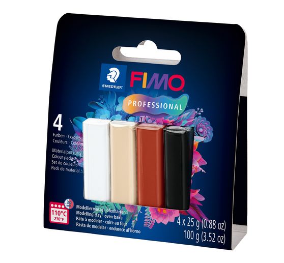 FIMO Professional paquet de matériel, 4 couleurs