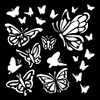 Stencil "House of Roses", 12 x 12 cm Papillon