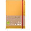 share Carnet de notes A5, quadrillé à pois Jaune