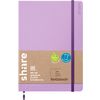 share Carnet de notes A5, quadrillé à pois Lavande