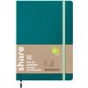 share Carnet de notes A5, quadrillé à pois Pétrole