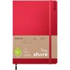 share Carnet de notes A5, quadrillé à pois Rouge