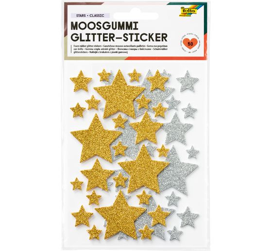 Stickers pailletés en caoutchouc mousse
