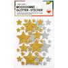 Stickers pailletés en caoutchouc mousse Étoiles