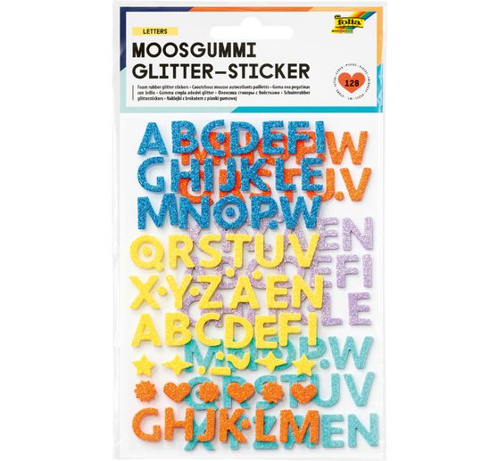 Stickers pailletés en caoutchouc mousse