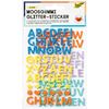 Stickers pailletés en caoutchouc mousse Lettres