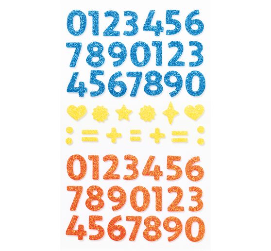 Stickers pailletés en caoutchouc mousse