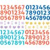 Stickers pailletés en caoutchouc mousse Chiffres