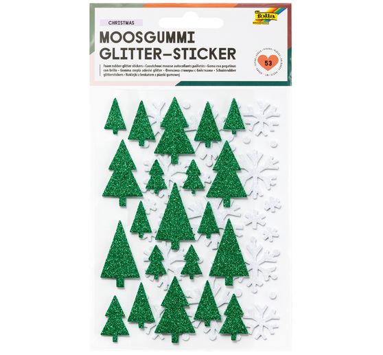 Stickers pailletés en caoutchouc mousse