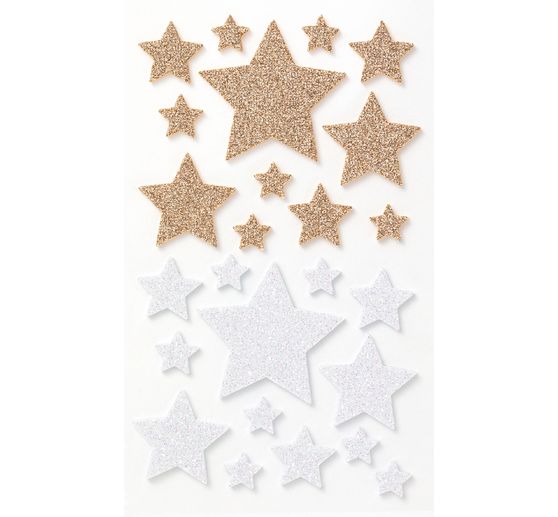Stickers pailletés en caoutchouc mousse