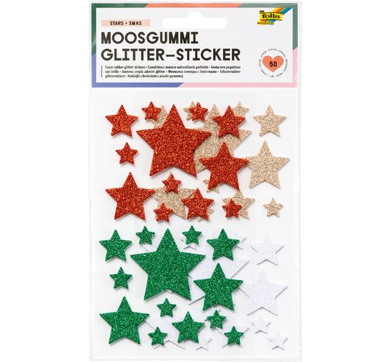 Stickers pailletés en caoutchouc mousse