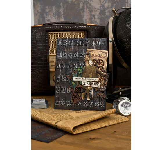 Sizzix A5 gabarit d'embossage 3D par Tim Holtz