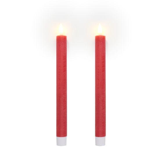Bougie LED en cire véritable avec minuterie 6/18 heures